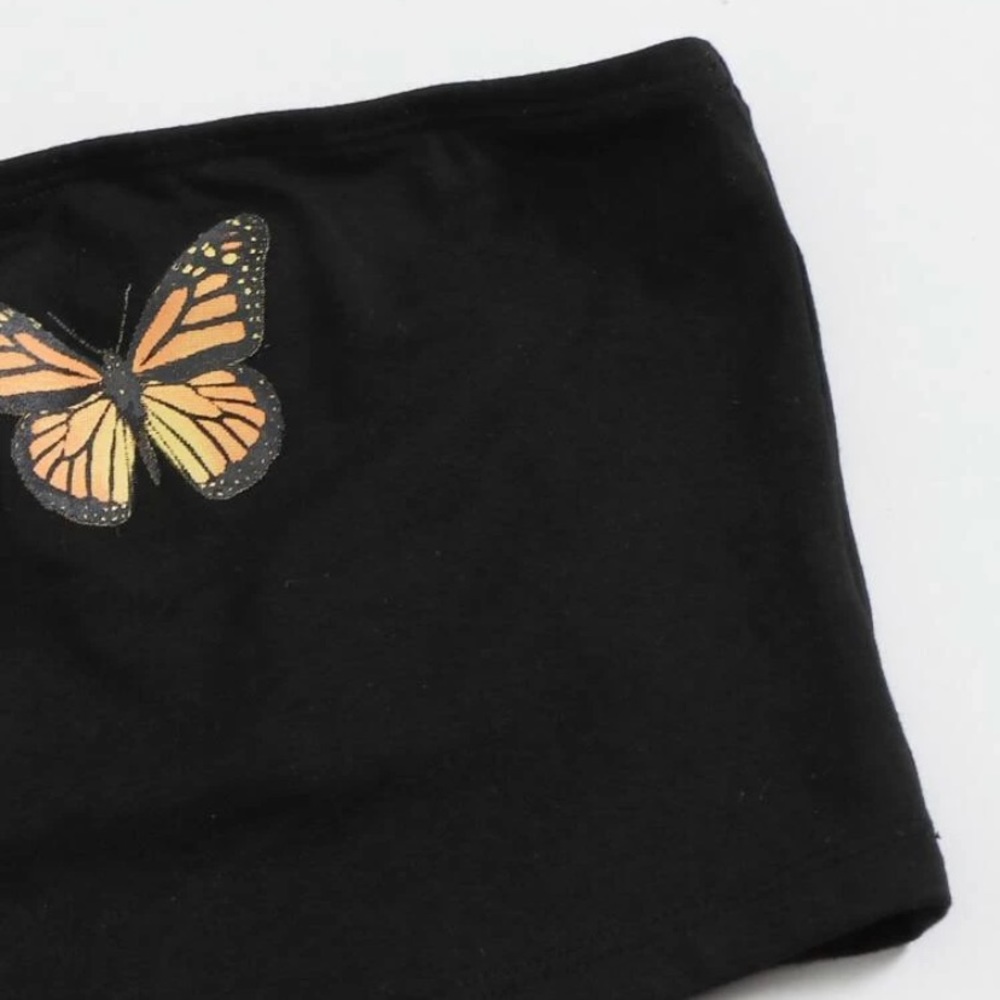 SHEIN butterfly tube top